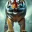 Placeholder: Tiger with warrior costume