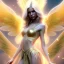 Placeholder: beautiful fairy very etheric, nice smiling, long blond hair, magic glamour pink make up, delicate colors, complete vision of very transparent golden and big wings, beautiful glamour transparent golden dress, ultra sharp focus, 8k, unreal engine 5, extremely sharp detail, light effect, soft light atmosphere, smooth, full of details, face in front, complete vision of face and hair and of the body