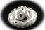 Placeholder: a silver egg in the style of Alma Pihl – that says 100 on it decorated in gems glorious beautiful