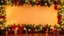 Placeholder: Hyper Realistic Christmas Background For YouTube Lyrical, With Garland Lights And Christmas Decorations.