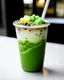 Placeholder: A diverse and flavorful boba drink, with a mix of traditional and modern elements, such as a blend of matcha and taro flavors, topped with a scoop of mochi ice cream and a drizzle of honey.