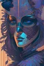 Placeholder: centered detailed portrait of a masked woman wearing a raven mask, vibrant peacock feathers, intricate, elegant, highly detailed, digital painting, artstation, smooth, sharp focus, illustration, illuminated lines, outrun, vaporware, intricate venetian patterns, cyberpunk darksynth, by audrey kawasaki and ilya kuvshinov and alphonse mucha Generate Similar