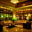 Placeholder: Hotel lobby, the style is organic