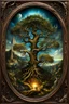 Placeholder: magical fantasy trees, very detailed, amazing quality, etheral, extreme, intricate, cinematic light, highly detailed, beautiful, expressziv by Hieronymus Bosch, 3D, surreal, creepy stunning, in frame