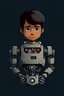 Placeholder: half boy half robot