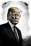 Placeholder: trump justinsun ethereum battle in the trenches seeing the future in the style of surrealism black and white