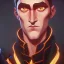 Placeholder: Portrait of a 35 year old handsome warlock