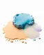 Placeholder: powder powder on a white background painted with watercolor paints