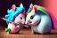 Placeholder: A crazy hamster is stabbing a unicorn. 3dart