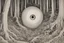 Placeholder: ojos brillosos escondidos en el bosque de otro planeta