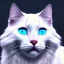 Placeholder: white cat, natural pigment, extremely sharp detail, finely tuned detail, ultra high definition, 8 k, unreal engine 5, ultra sharp focus, winter ambiance