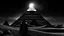 Placeholder: "A super scary cinematic black and white YouTube thumbnail for the horror story 'Whispers of the Sands'. The image shows an uncharted ancient Egyptian pyramid under a star-filled sky. Moon green Jonah, a seasoned traveler, stands with his back to the viewer, facing the pyramid. He's holding a light source, creating dramatic shadows around him. The desert dunes surround him, adding to the scene's mystique. Green light