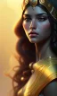 Placeholder: Arab princess , cute, beautiful, long hair, wavy hair, black eyes, head and shoulders portrait, cinematic, 8k, resolution concept art portrait by Greg Rutkowski, Artgerm, WLOP, Alphonse Mucha dynamic lighting hyperdetailed intricately detailed