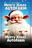 Placeholder: Create a 1990s-style movie poster featuring a jolly, portly Santa Claus merged with a fluffy, endearing sheep. The poster should capture the festive and comedic spirit of 'National Lampoon's Christmas Vacation.' Include the title 'Merry Xmas Autofarm' prominently, with a nostalgic and humorous holiday vibe. Use bright, cheerful colors and playful elements to make the poster stand out.