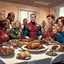 Placeholder: Thanksgiving dinner in the Marvel Comics Universe