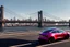 Placeholder: A Tesla 'Model S' is going at a high speed, on the 'FDR Drive', eastern Manhattan. (CINEMATIC, WIDE ANGLE LENS, PHOTO REAL)