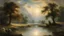 Placeholder: Style John Constable, relaxation, dream world, calm beauty, fantasy world, magic, heaven, celestial, beautiful composition, exquisite detail, 135mm lens