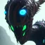 Placeholder: Fluid ink luminescent black creature, unreal engine 5, 8k resolution, photorealistic, ultra detailed