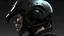 Placeholder: Hard cyberpunk warrior helmet profile