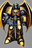 Placeholder: warhammer, space marine, lost legion, dragon legion, dragon warrior, fan art, dragon armor, dragon helmet, golden armor, armor with scale, second legion emblem, helmet details, bolter