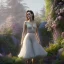 Placeholder: pixar style, volumetric summer garden environment and background, realistic painting of Kristen Stewart, looking excited, volumetric lighting, dramatic lighting, detailed digital painting, extreme dense and fine fur, anime, ornate, colour-washed colors, elegant, small minutiae, tiny features, particulars, centered, smooth, sharp focus, renderman gofur render, 8k, uhd, detailed eyes, realistic shaded volumetric lighting, sunlight caustics, backlight, centered camera view