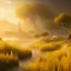 Placeholder: beautiful golden landscape very etheric and cosmic, delicate colors, ultra sharp focus, 8k, unreal engine 5, extremely sharp detail, light effect, soft light atmosphere, smooth, full of details, face in front, complete vision of face and hair and of the body