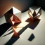 Placeholder: 4d geometry light and shadows top view