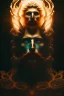 Placeholder: portrait photography of an ethereal beautiful animal god, Fire theme art, Dark moody night atmosphere, Portrait of a man by Michelangelo, 8K, close-up face, anatomically perfect face, oak tree roots, ignore NSFW