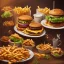 Placeholder: royal fast food, burger, fries, coffee, nuggets, salad, isolated, portrait, hyper detailed, cannon camera, intricate photo realistiv, photo 8k, UHD --q 2 --v 4 --s 1000 --upbeta