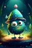 Placeholder: Egg cartoon character detailed pirate glitter mysterious swamp creature moonshine dancing