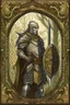 Placeholder: wood elf paladin sword and shield chain mail art