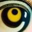 Placeholder: macro photo of fly's eyes with a picture of a flyswatter in each eye