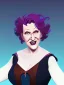 Placeholder: Portrait of a 30 year old strange witch like Bette Midler