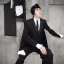 Placeholder: Korean black haired man in tuxedo