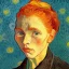 Placeholder: Portrait of a girl Vincent van Gogh style