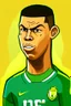 Placeholder: Ronaldo Brazilian football player ,cartoon 2d