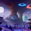 Placeholder: bioluminescent herbivore alien animals on a scifi landscape, bioluminsescent plants, bioluminescent flovers, 8k resolution, dynamic lighting, ultra hyperdetailed, Unreal Engine 5, ultra colourful, very small details, realistic