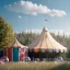 Placeholder: Ultra realistic circus scene. Sweet big hair monster floating. Child’s playing.msmile. happy, color bubbles, smooth color, waist up view, Wes Anderson style, a lot of people background, highly detailed, concept art, unreal engine 5, god rays, ray tracing, RTX, lumen lighting, ultra detail, volumetric lighting, 3d, finely drawn, high definition, high resolution.