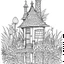 Placeholder: A fairy house Serene Water Lily Villa, coloring page, exact shape, real image, minimal lines, white back ground color, real style, realistic, minimalistic, minimal black line art, line art, crisp line art, unique coloring sheet, outlined, outline, crisp, crisp line edges, illustration, thin lines, crisp clear lines, line art, clean line art, unique, 8k, no colors, no dark color, no black color, avoid thick black, minimalistic line edges, white back ground,