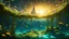 Placeholder: A floating city made of glass and vines, suspended over a sea of liquid gold, with bioluminescent fish swimming in the air, 8k, high quality, trending art, trending on artstation, sharp focus, studio photo, intricate details, highly detailed, beautiful composition, chiaroscuro