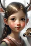 Placeholder: فتاة ذات أعين صغيرة مثل الغزال بالفضي و أنف صغير وخدود و فم صغير