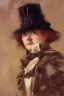 Placeholder: steampunk , portrait, visible brushstrokes, painterly, painted bye John Singer Sargent, painterly, highly detailed, close up, 4k