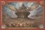 Placeholder: View of Elysium with winged females flying over people running away in fear