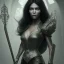 Placeholder: Jenifer Lopez, long black hair, elemental face, Unreal Engine 5, highly detailed, highest quality, digital painting, complex 3d render, unreal engine render, insane detail, intricate photograph quality, magnificent, majestic, highly intricate, Realistic photography, grand hall, wicked throne, holding scepter, crown of barbwire, dark color palette, metallic, highly detailed, highest quality, digital painting