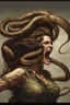 Placeholder: A detailed image, a female snake head instead of hair, screams