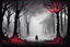 Placeholder: Banner: Incorporate elements of the game environment, such as eerie trees, fog-covered ground, or distant figures of killers, in the background. Use the same dark color palette with shades of black, gray, and red to maintain consistency with the profile picture. Position the streamer's name in a stylized font that complements the overall theme, possibly in a corner or along the bottom edge of the banner. Consider adding subtle motion effects, like drifting fog or swaying branches, to make the