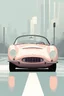 Placeholder: 1962. Sports car. Soft colors. Perfect details. Minimalist design