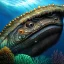 Placeholder: ultra detailed fullbody portrait of Sea monster underwater, extremely detailed digital painting, intrincate, extremely detailed face,crystal clear Big eyes, in the style of Ian Miller, mystical colors , perfectly centered image, perfect composition, rim light, beautiful lighting, 8k, stunning scene, raytracing