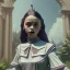 Placeholder: Full body, 3d render,Jenna Ortega, Wednesday addams 1800's women style, 1800's hair style, 1800's women clothes style, hyper realistic, octane render, unreal engine 5, 8k, palace background, uhd