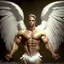 Placeholder: A warren angel with wings and muscles